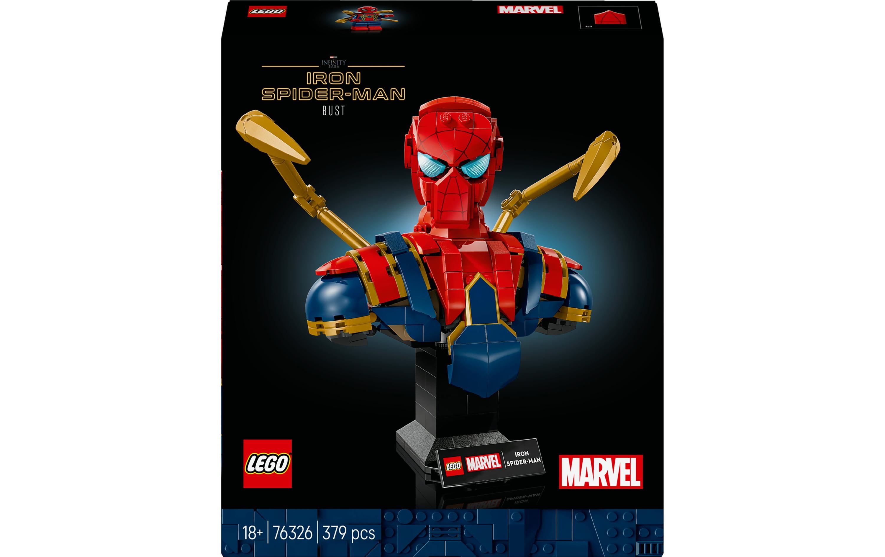 Marvel Iron Spider-Man Büste 76326Bauset für erwachsene Fans