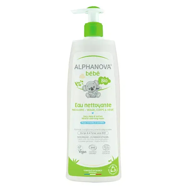 Água de Limpeza para Bebê Alphanova 500ml