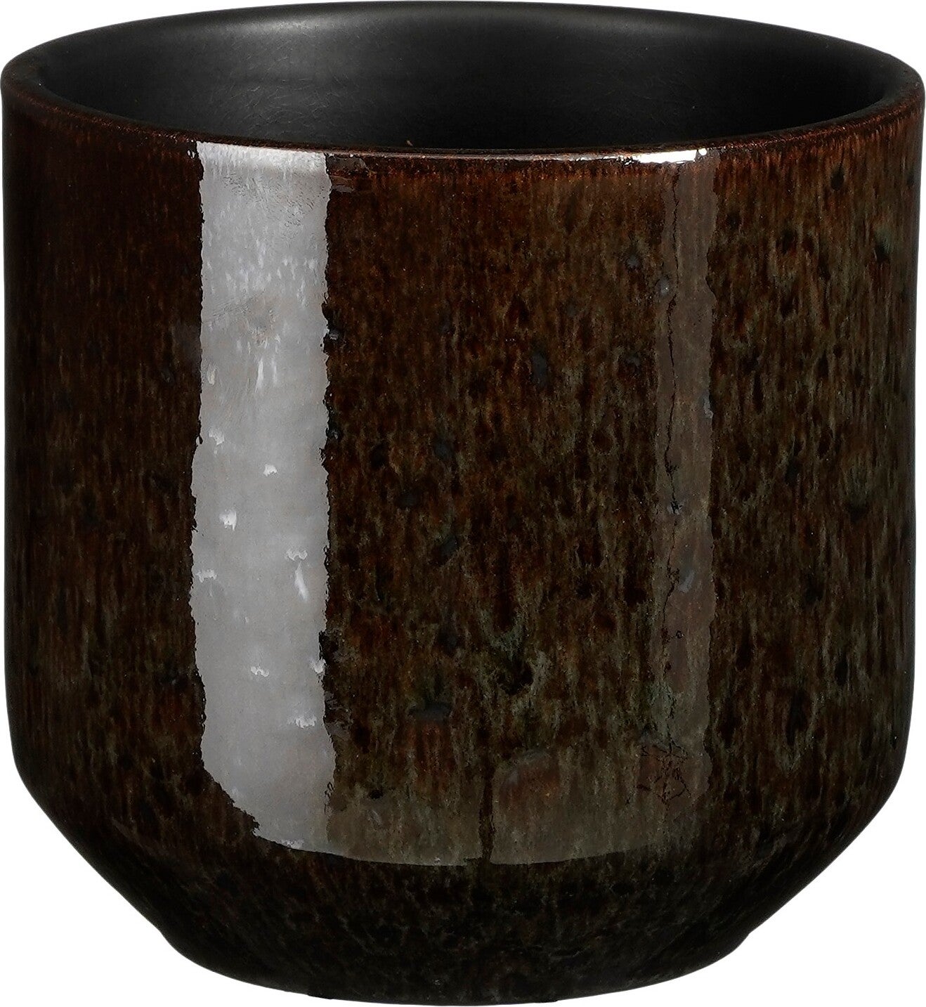 Mica Decorations bloempot Sebastian bruin D 17 H 16 cm