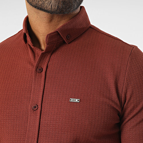 Chemise Manches Longues Bordeaux