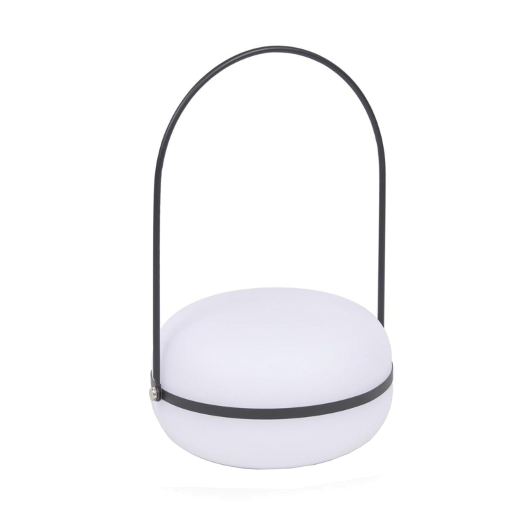 Kave Home Tea tafellamp oplaadbaar LED zwart