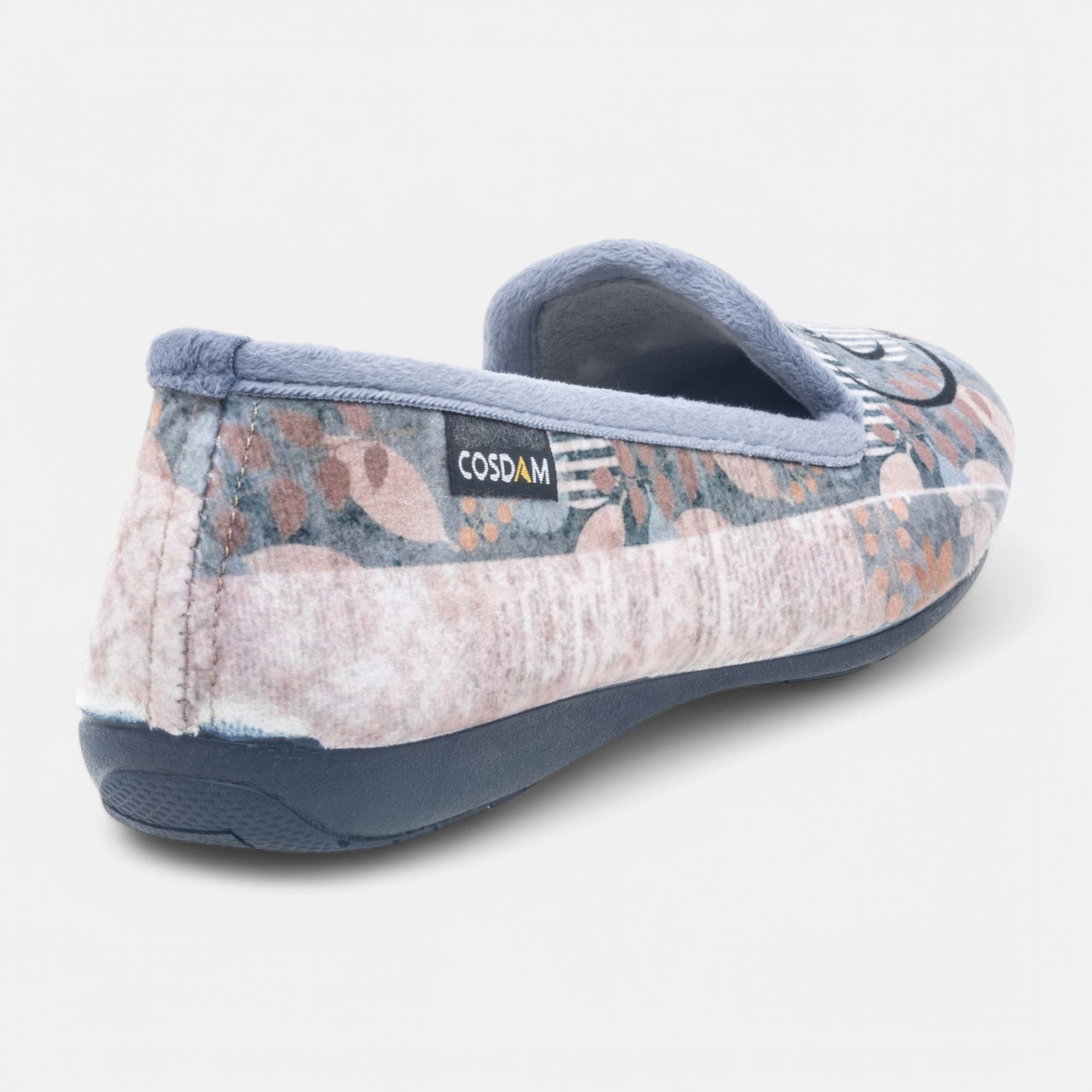 Pantoufles pieds sensibles Femme bleu