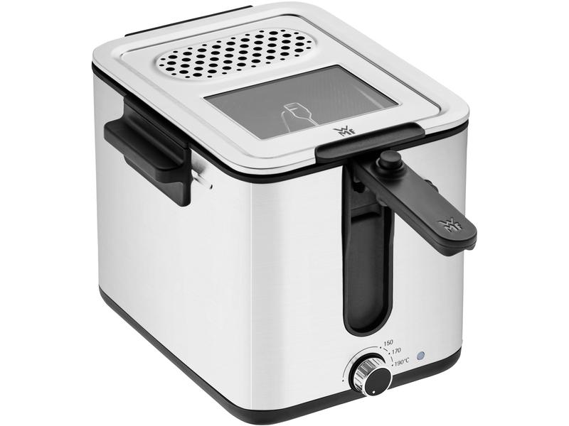 WMF Fritteuse Küchenminis Fryer & Dicer Schwarz/Silber Fritteuse mit Kartoffel Schneider