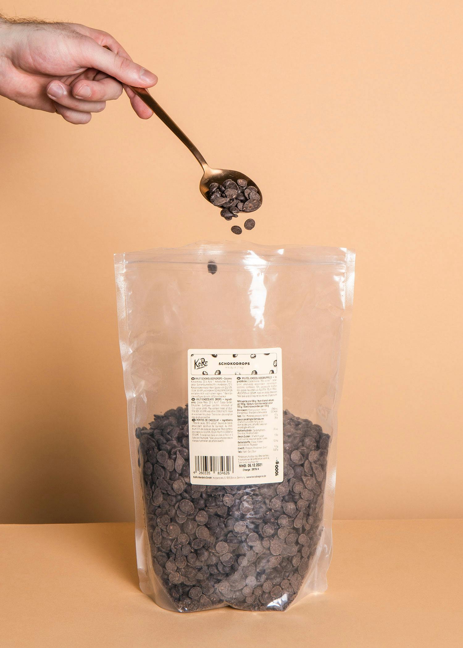 Schokodrops mit Xylit 1 kg