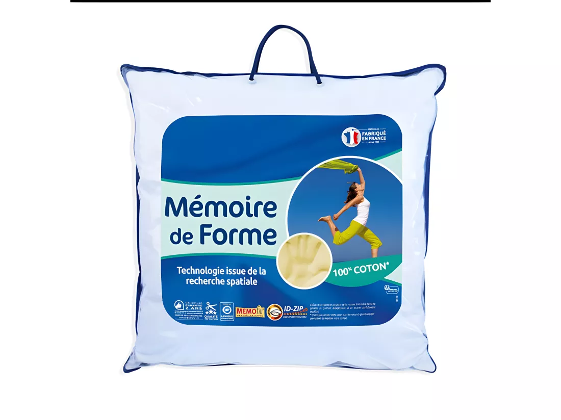 Oreiller À Mémoire De Forme 60 X 60 Cm 