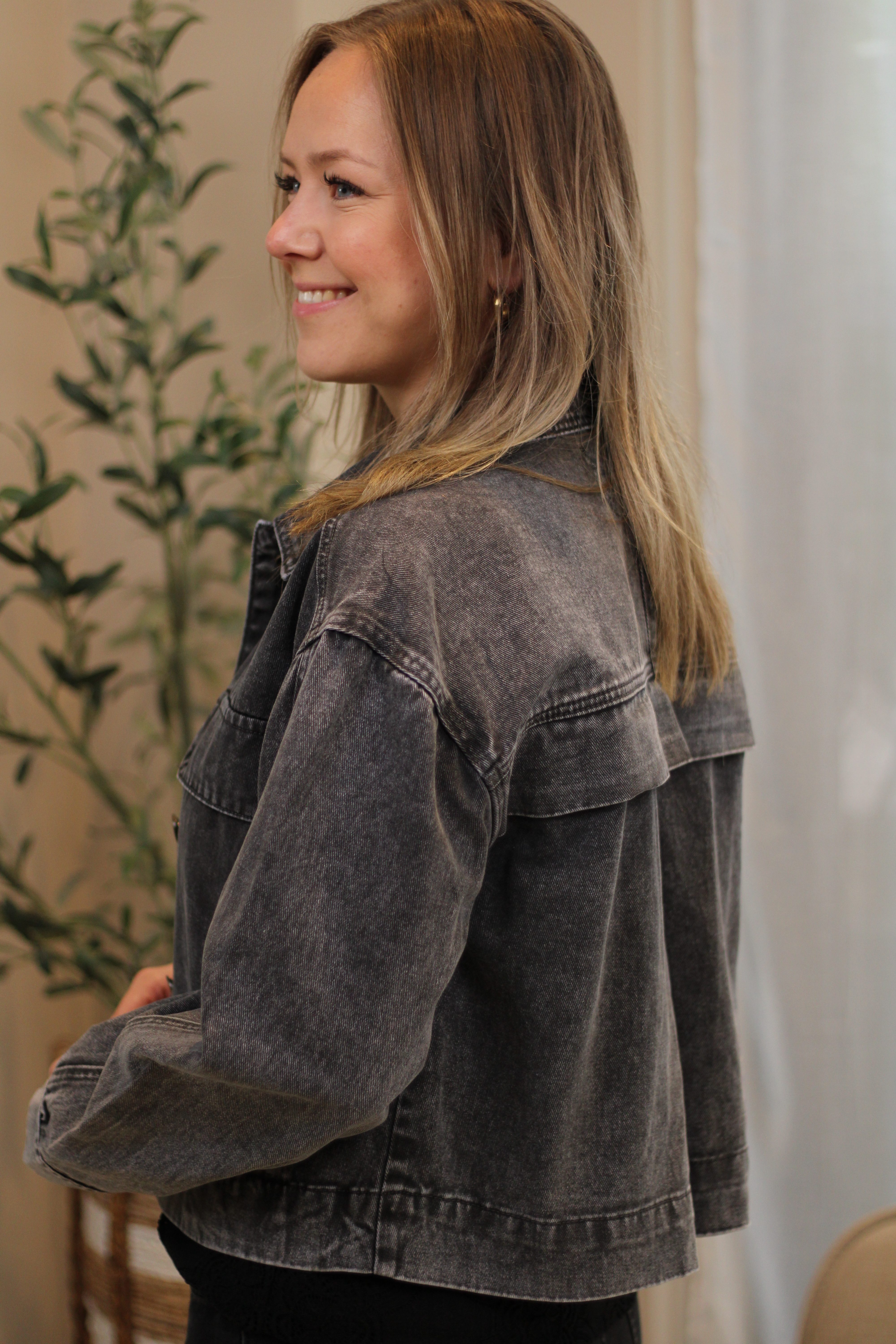 Culture - Carlina Jacket - Dark Gull Gray Wash