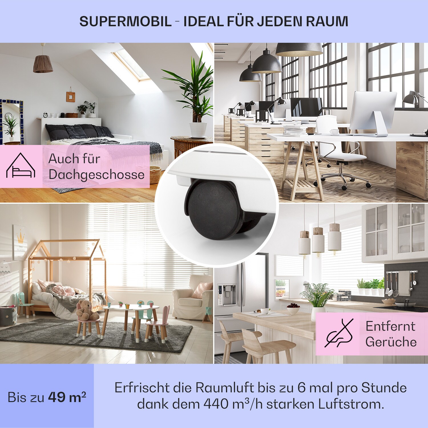 Kraftwerk Smart 10K Klimaanlage 3-in-1 10000 BTU App Fernbedienung