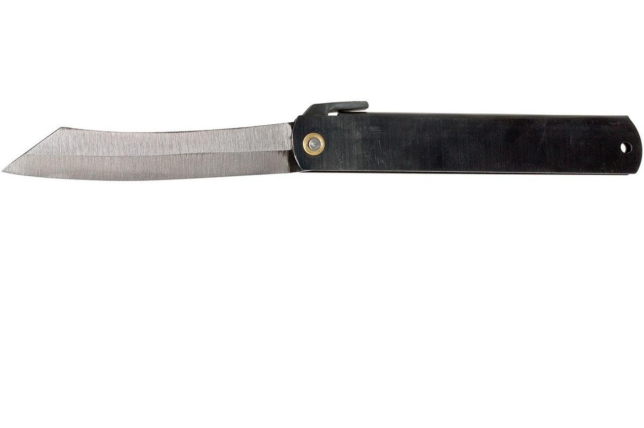 Higonokami zakmes 9,2 cm HIGO05BL, koolstofstaal, zwart