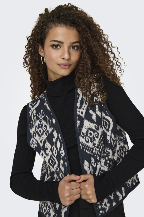 Jacqueline de Yong zwarte dames gilet