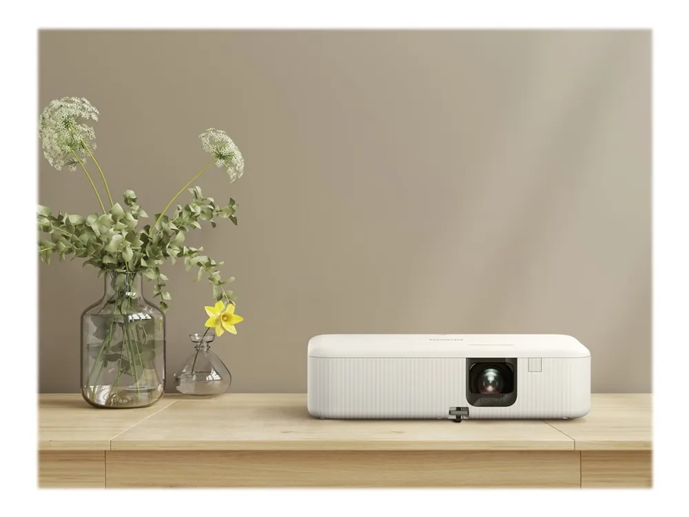 Epson CO-FH02 - 3LCD-projektor - bærbar - 3000 lumen (hvid) - 3000 lumen (farve) - Full HD (1920 x 1080) - 16:9 - 1080p - sort/hvid - Android TV