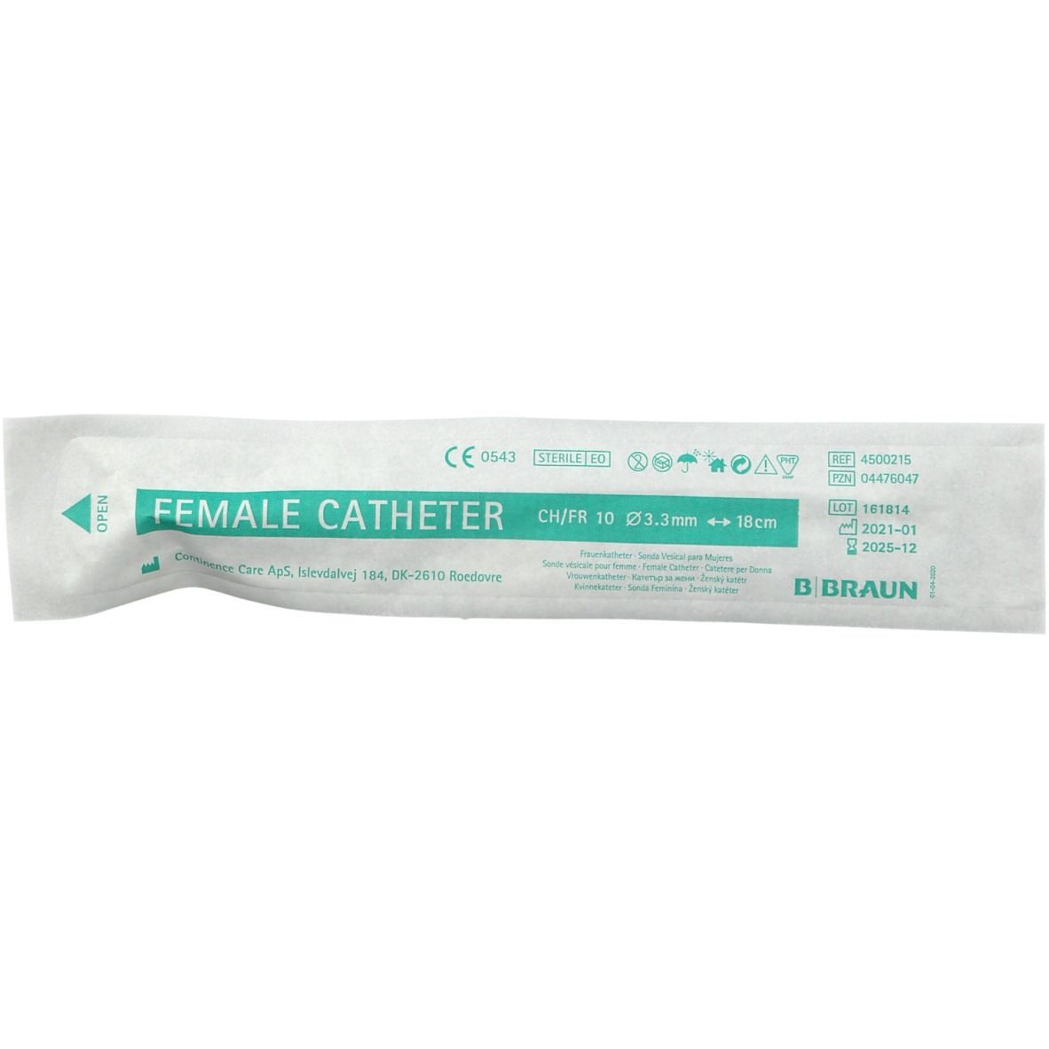 Einmalkatheter für Frauen Ch. 10