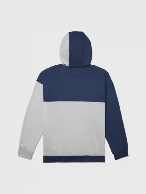 Moletom com capuz adaptável em blocos de cores