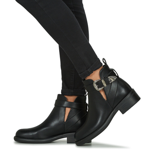 Only - ONLBLOOM-5 PU BUCKLE BOOT - Noir