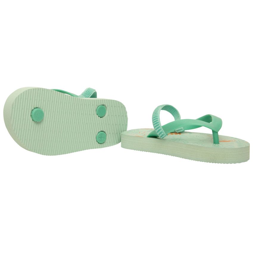 Tongs imprimé feuillage pour garçon - Bleu
