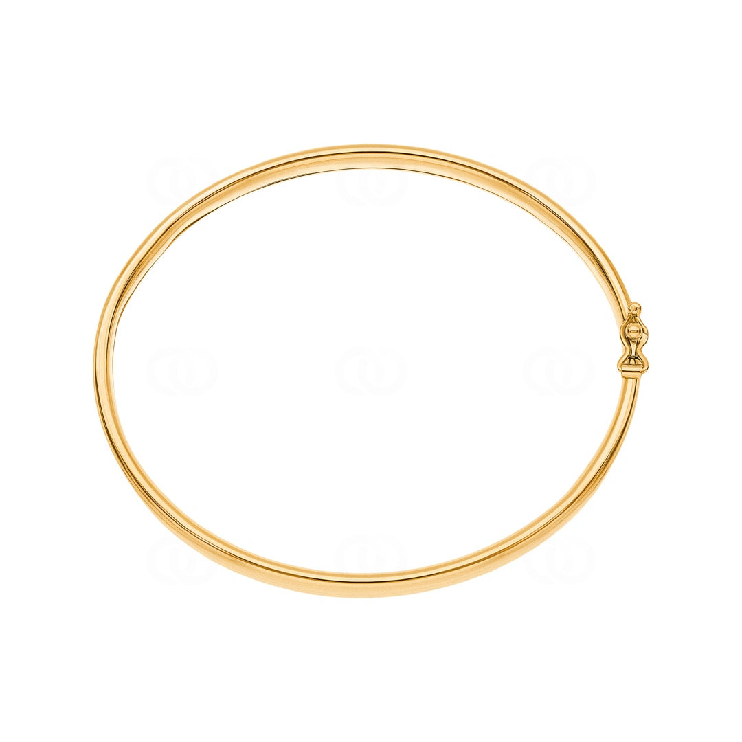 Armreif oval 750/18 K Gelbgold 5mm - 54x60mm