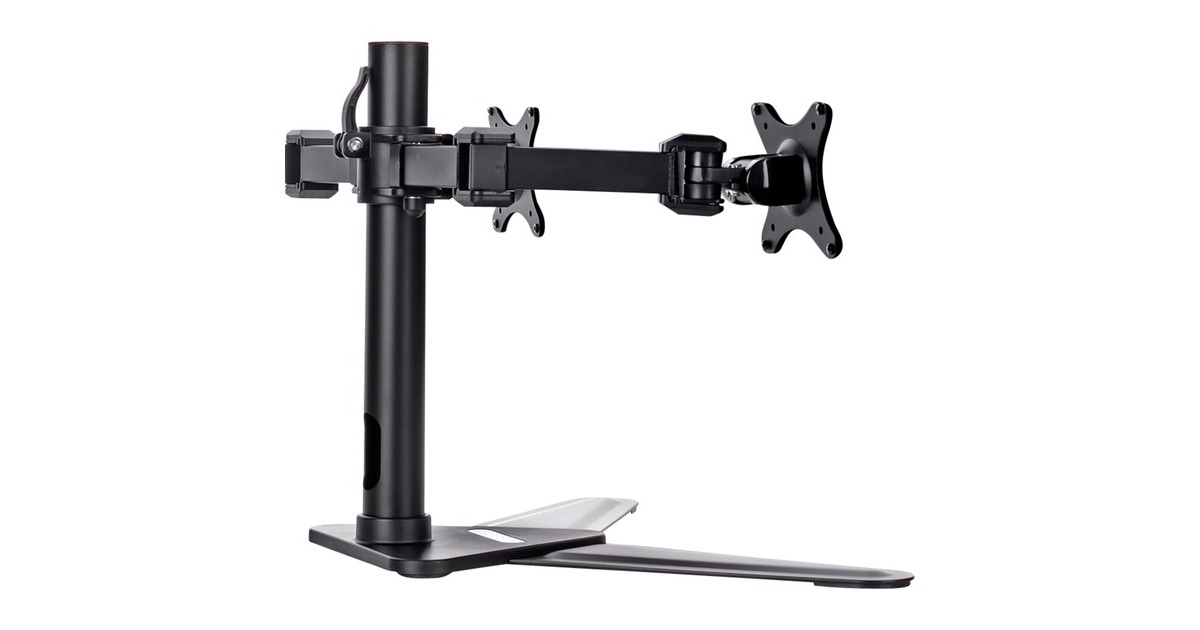 iiyamaDubbele bureausteun standaard DS1002D-B1 voet  (Zwart)