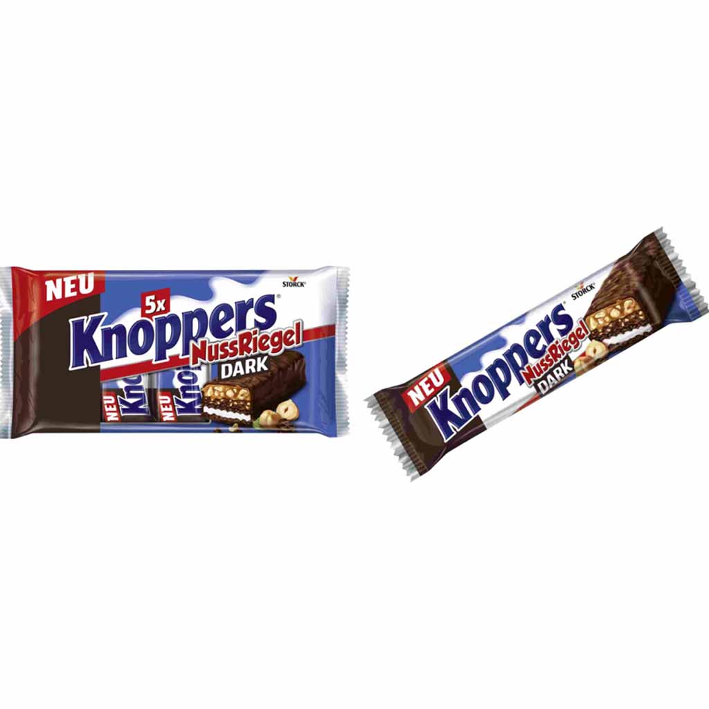 Knoppers NussRiegel Dark 5er 200g MHD:5.5.25