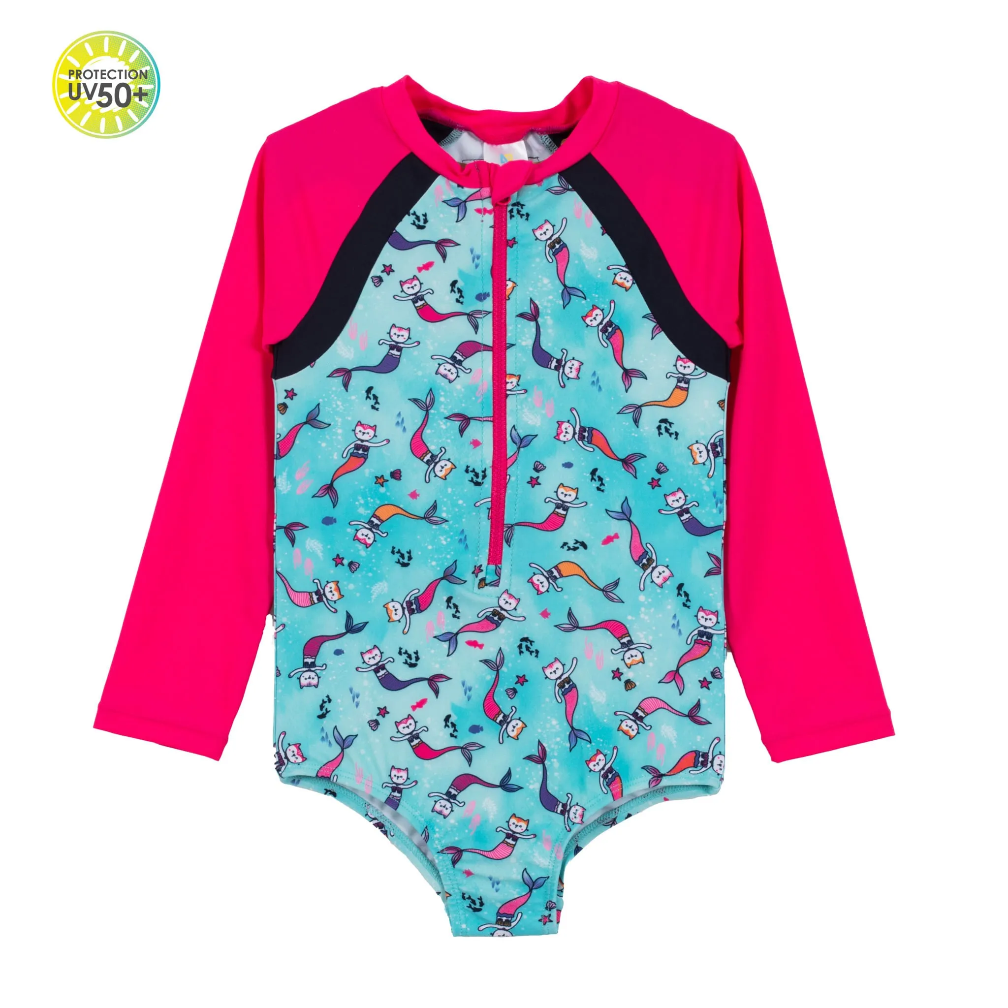Nanö Maillot UV Manches Longues Chat-Sirène 12-24mois