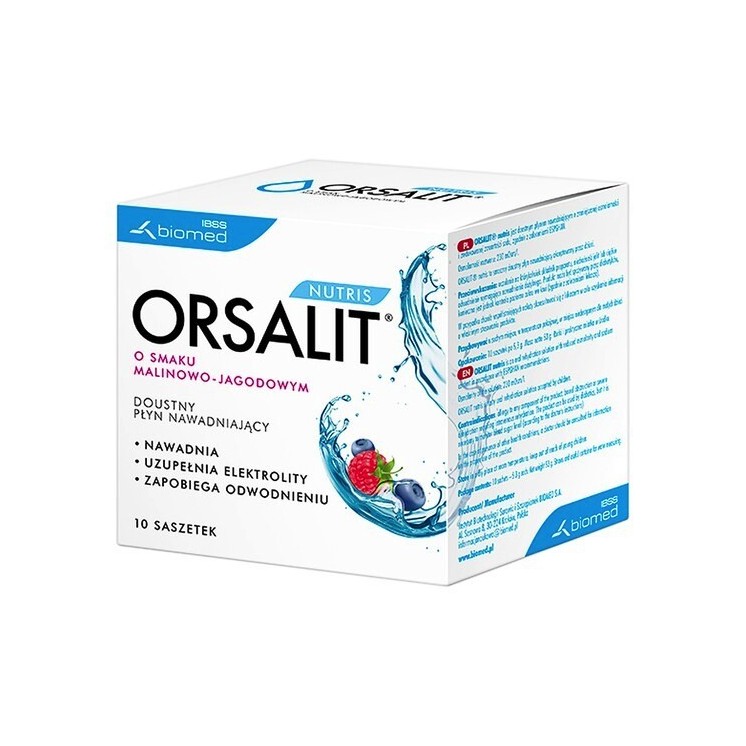 Orsalit Elektrolyten voor volwassenen frambozen-citroensmaak 10 sachets