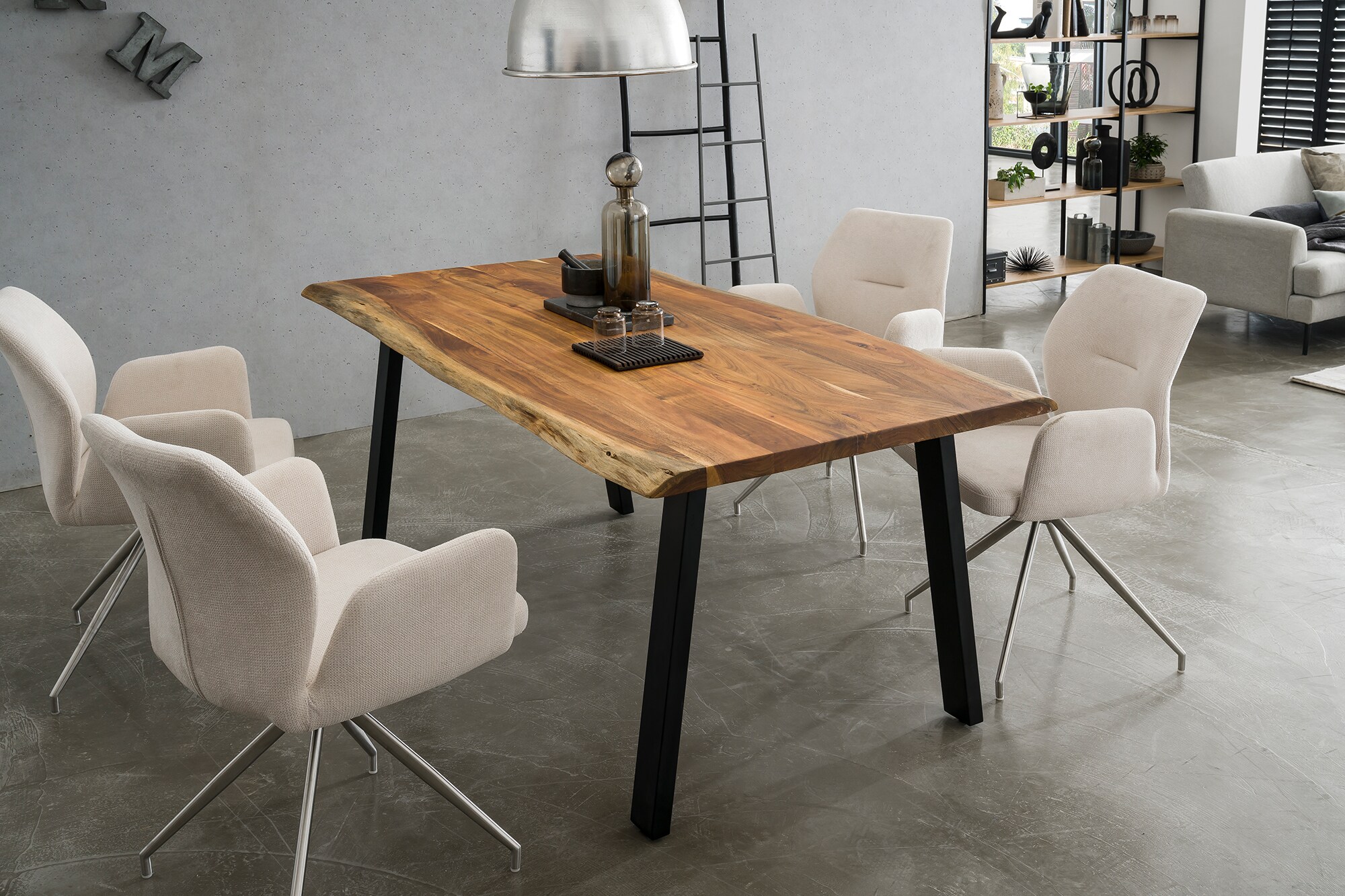 Esstisch Akazie 200x100 cm Esszimmertisch Küchentisch Tisch Holztisch