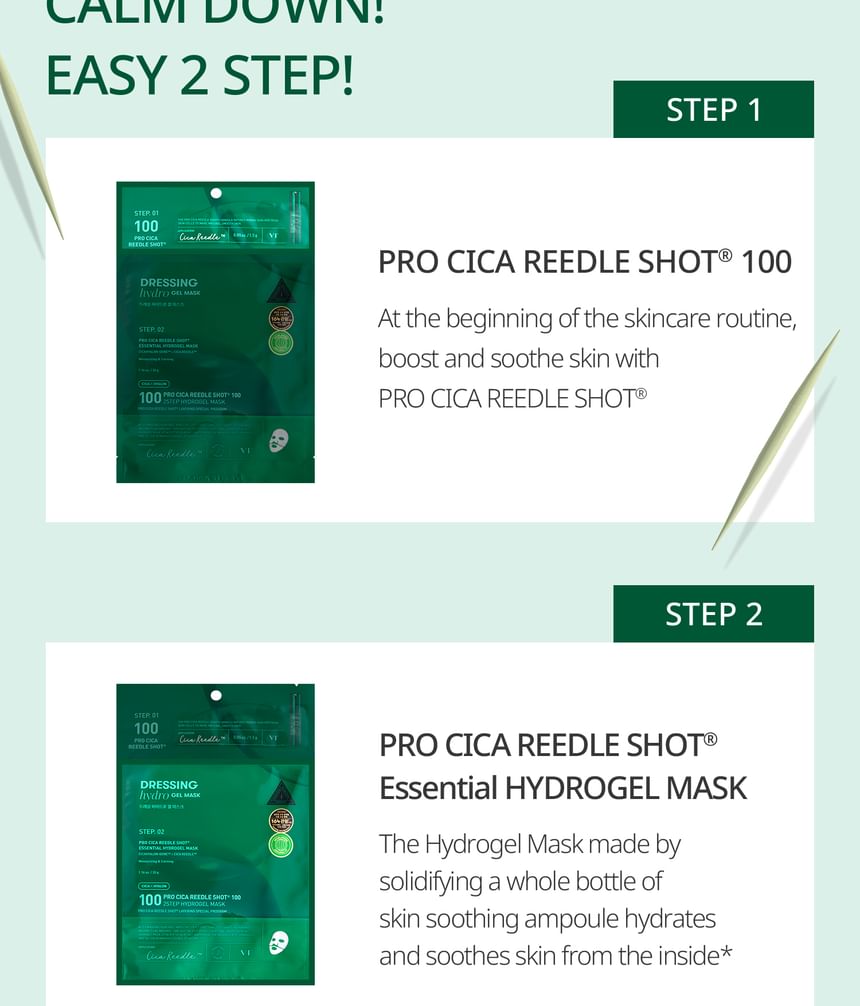 VT - Pro Cica Reedle Shot 100 2Step Hydrogel Masker