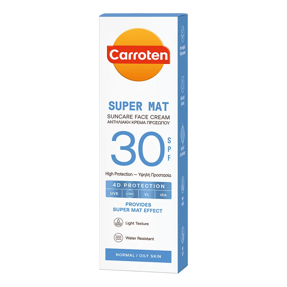 Carroten Face super Mat Cream SPF 30 - 50 ml.