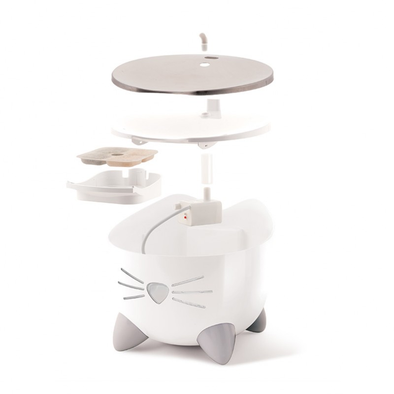 Tampa de substituição em aço inoxidável Catit PIXI para bebedouro Smart Fountain 43751
