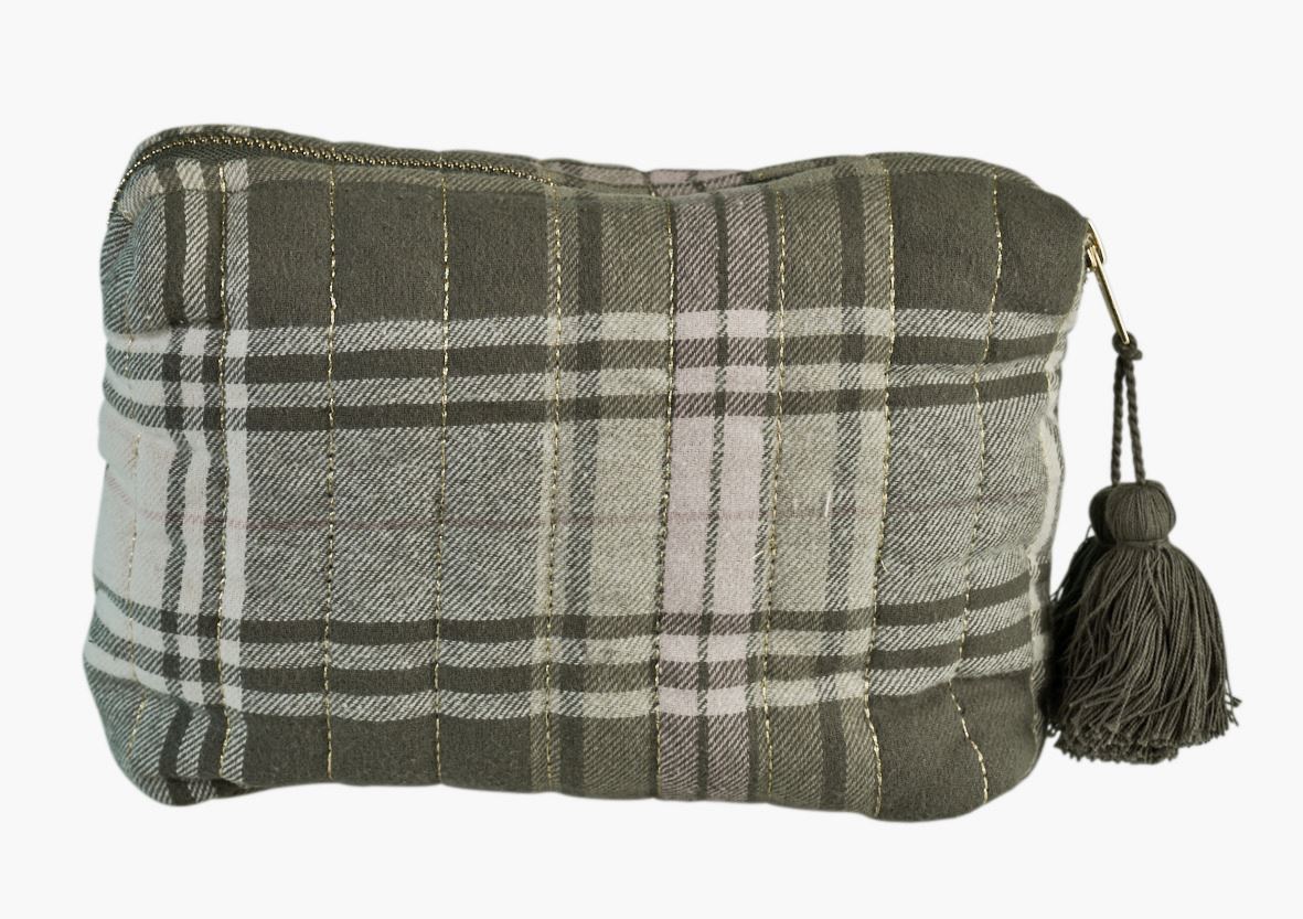 Toalettmappe multi grønn - 15x25 cm