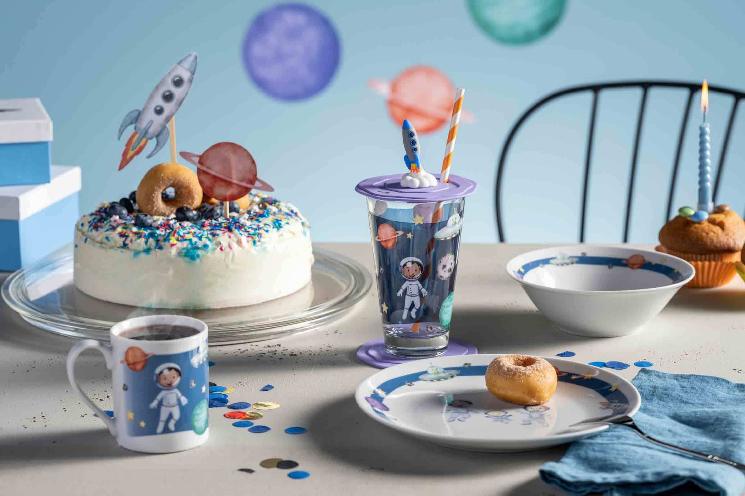Leonardo Kindergeschirr Set mit Besteck BAMBINI AVVENTURA