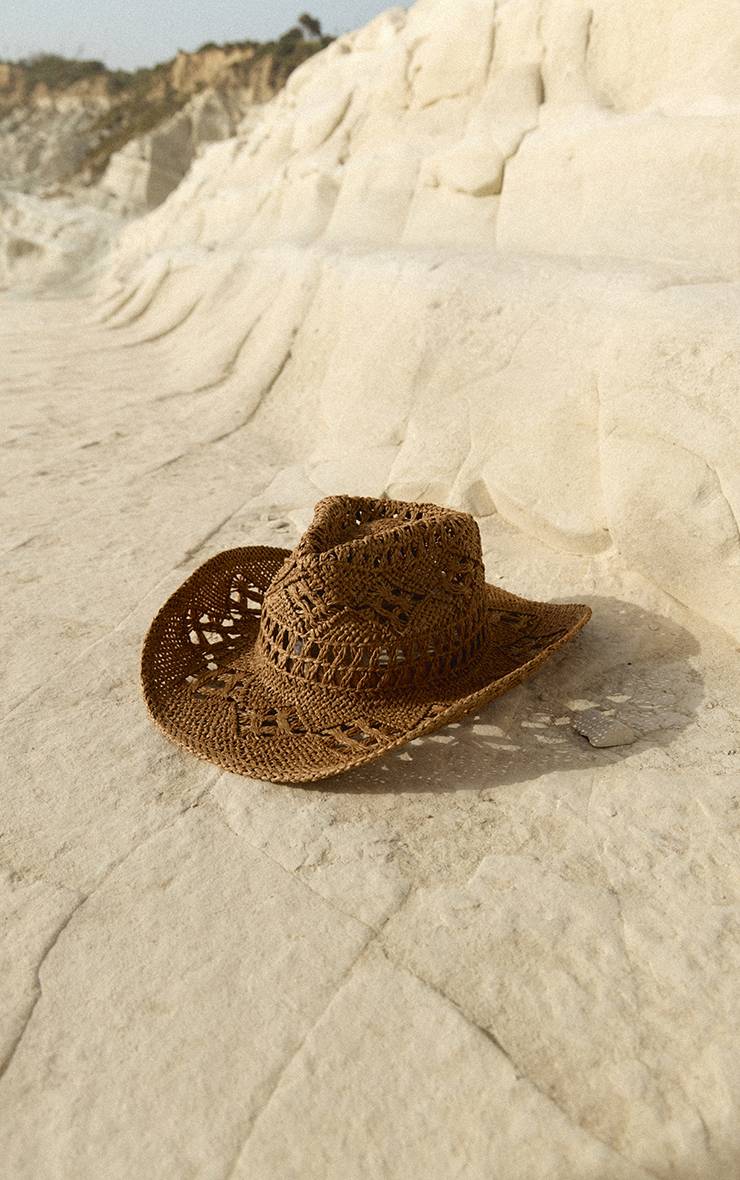 Naturel Chapeau De Cowboy En Raphia
