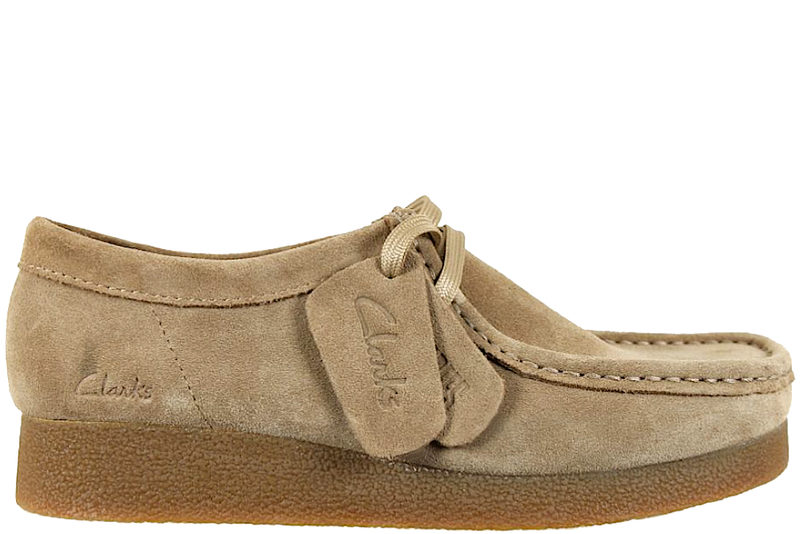 CLARKS WALLABEE EVOSH DARK SAND SUEDE SHOE