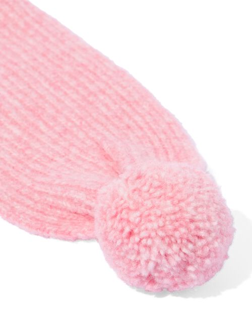 écharpe en maille enfant avec pompon