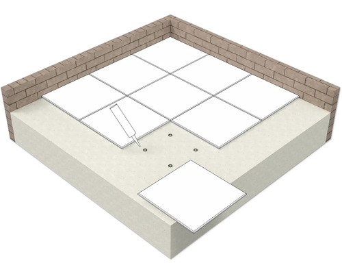 Terrasoft valbeveiligingsmat 50 x 50 x 2,5 cm antraciet