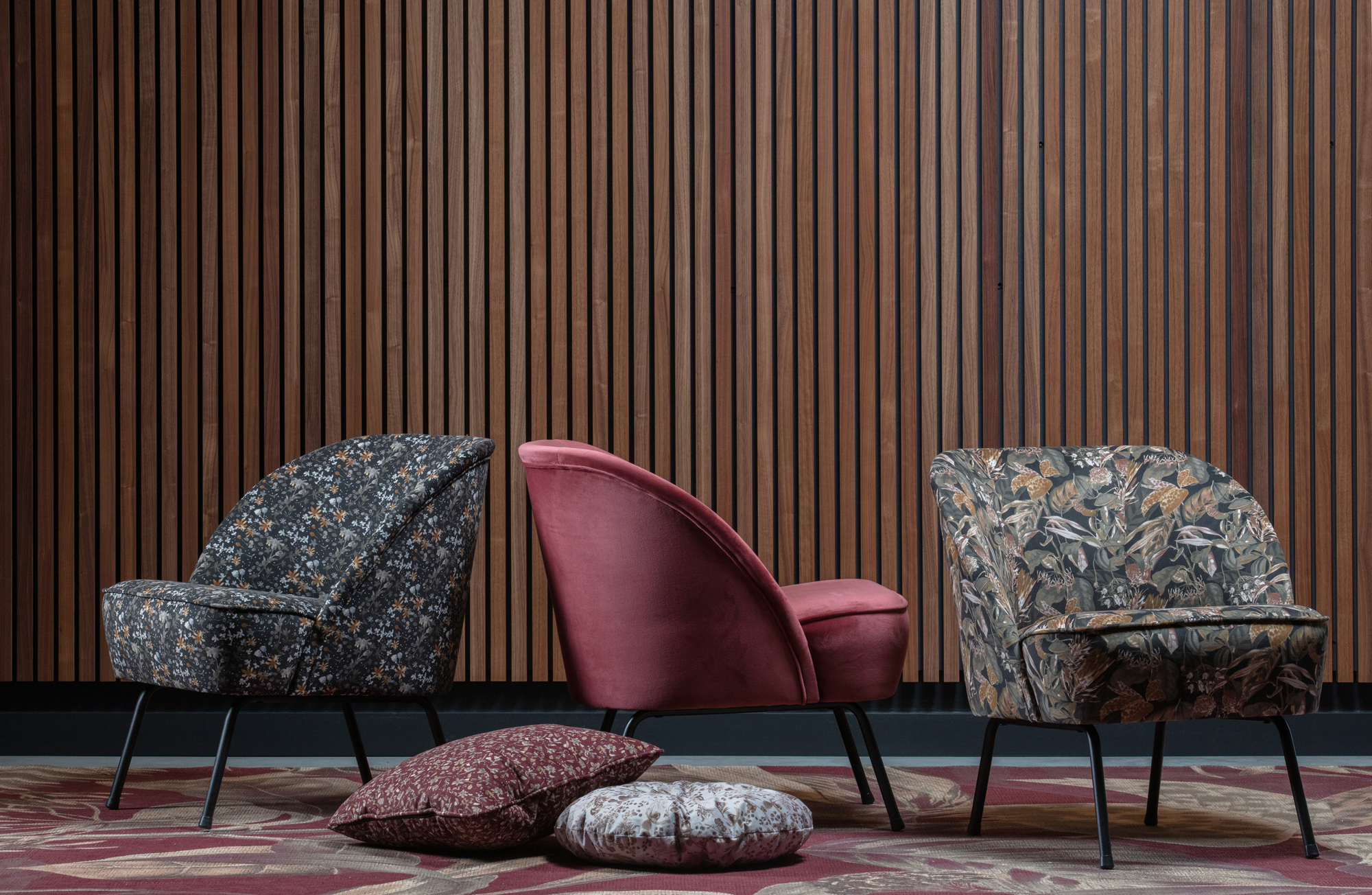 Fauteuil Vogue fluweel - Honing Geel