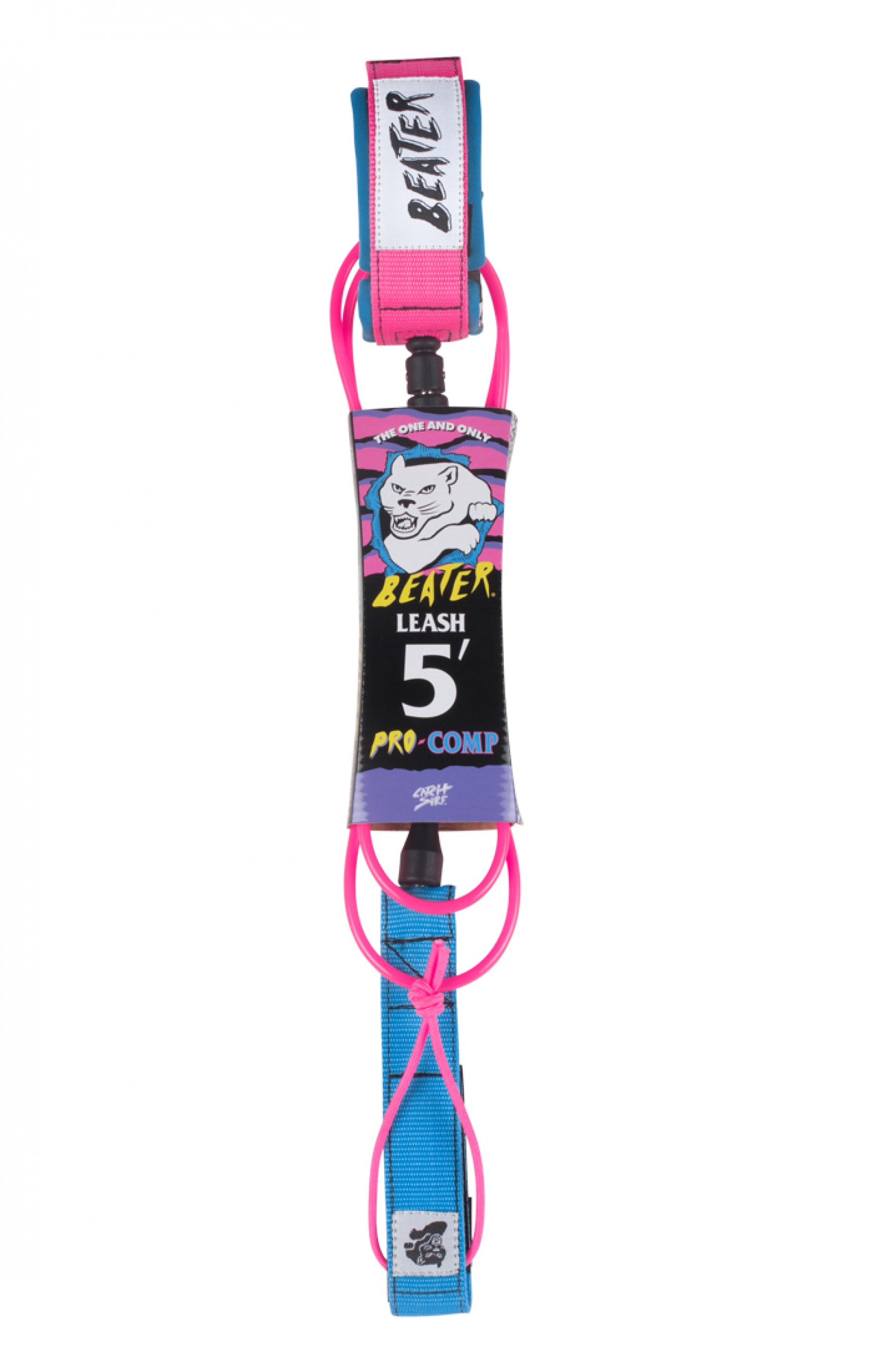 Catch Surf Beater 5' Pro-Comp Leash bleu / rose