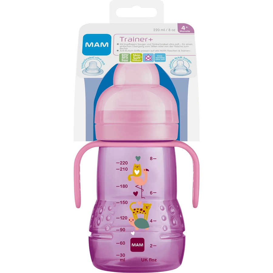MAM Trinklernflasche Trainer+, 220 ml, Schildkröte