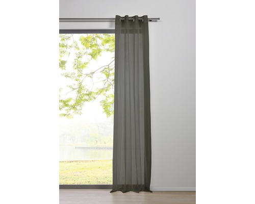 Sjaal met oogjes, puur grijs, 135x245 cm