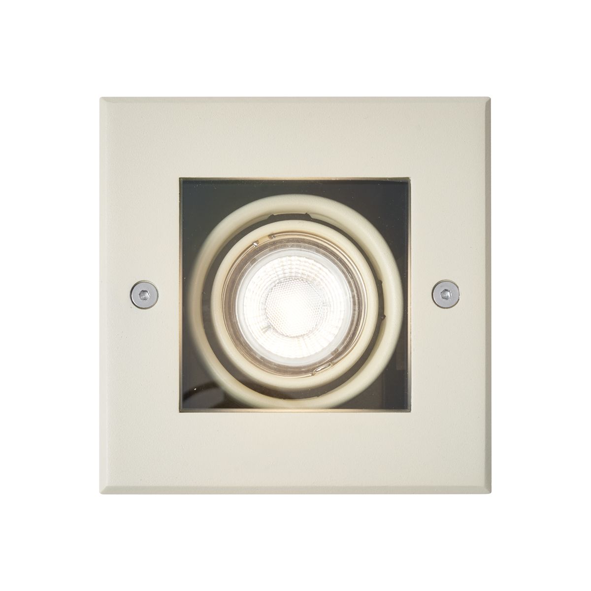 Moderne grondspot beige GU10 50mm draai- en kantelbaar IP65 - Oneon