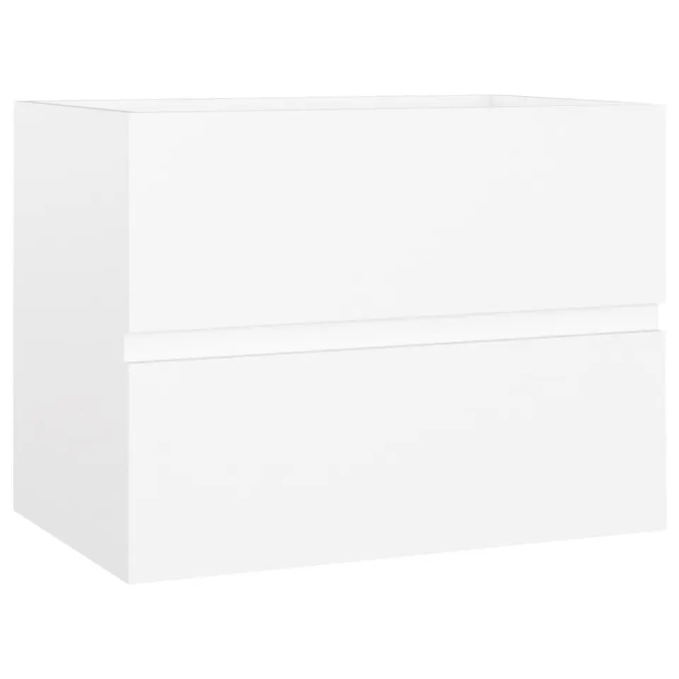 vidaXL - Wastafelkast - Wit - Bewerkt hout - 60 x 38.5 x 45 cm