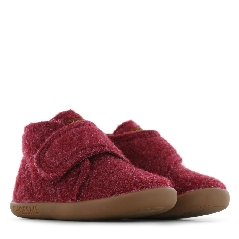 Shoesme rote Filzpantoffel