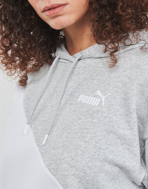 Puma - POWER CAT HOODIE - Noir / Gris / Blanc