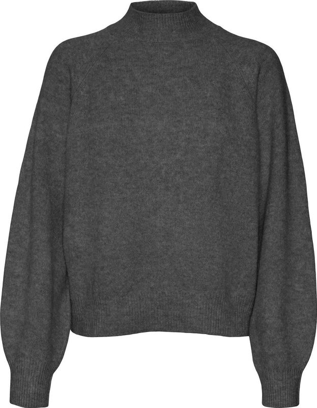 Vmleaf - Gebreide Pullover - Hoge Hals - Lange Mouwen - Regular Fit
