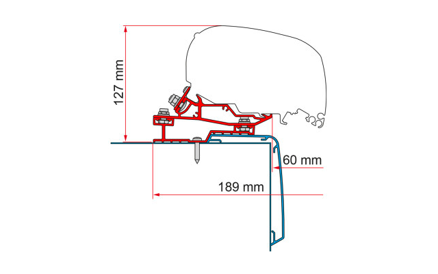 Fiamma Rapido C Line Markisenadapter für Fiamma F80/F65