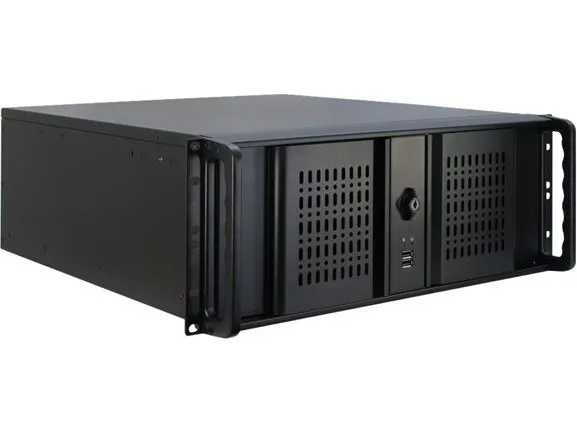 Inter-Tech IPC 4U-4098-S - Rack-monterbar - 4U - ATX - ingen strømforsyning (ATX) - USB
