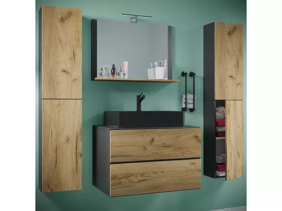 5 pcs. lavabo salle de bain 80 cmLendas XL