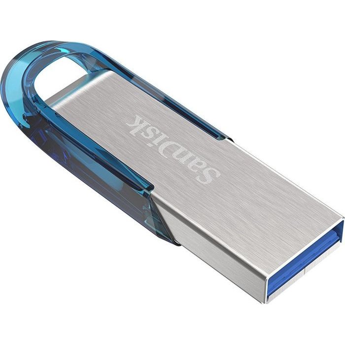 SanDisk Ultra Flair lecteur USB flash 64 Go USB Type-A 3.2 Gen 1 (3.1 Gen 1) Bleu, Argent