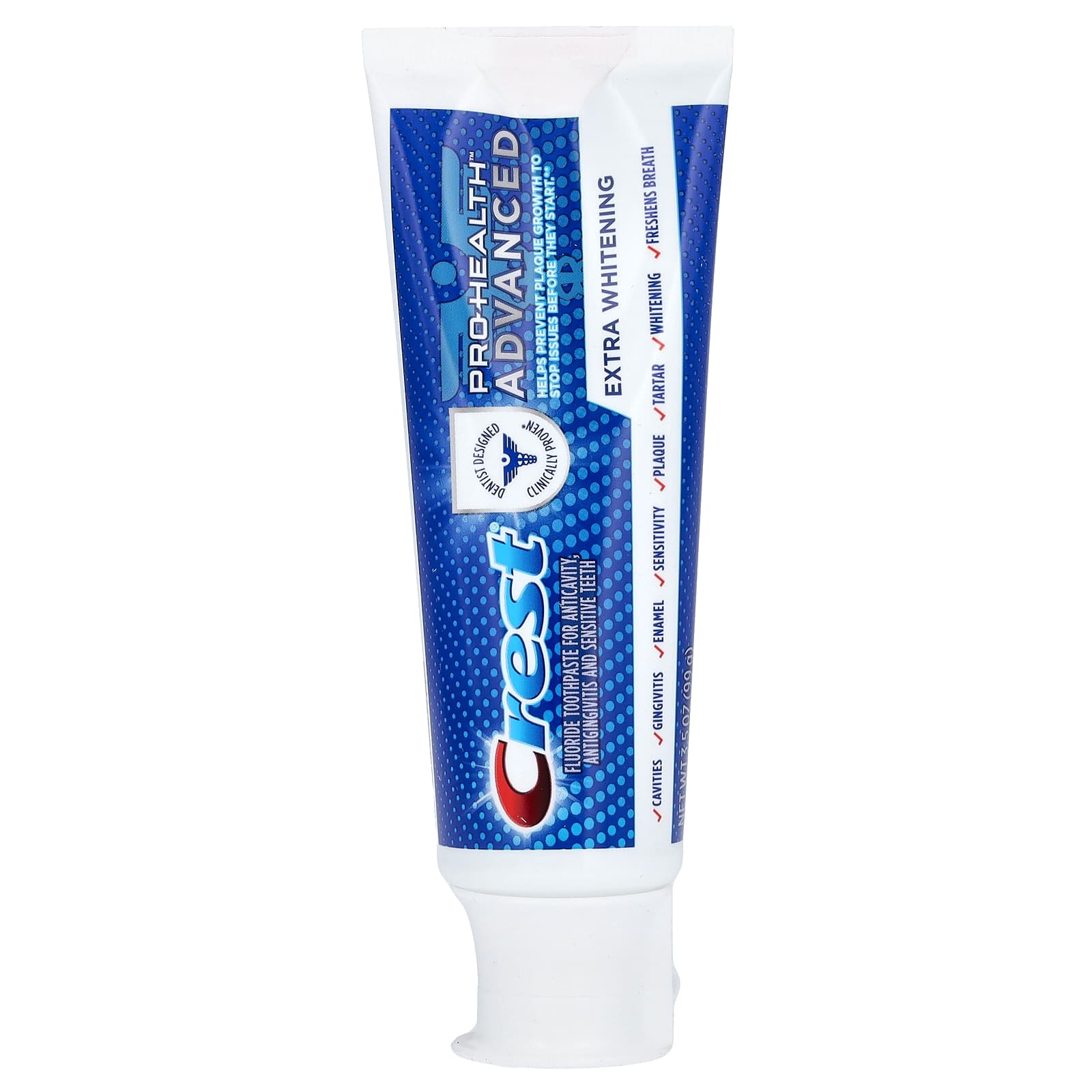 Crest, Pro Health Advanced, fluoride tandpasta, extra witmakend, 99 g