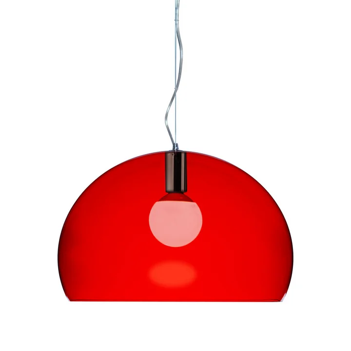 Kartell - FL/Y Pendelleuchte, rot