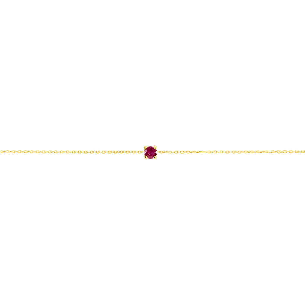 Bracelet Or Jaune Onora Rubis