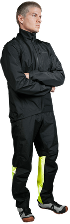 GLIDEWHEEL GTX Herren-Regenhose  blackneon yellow  L